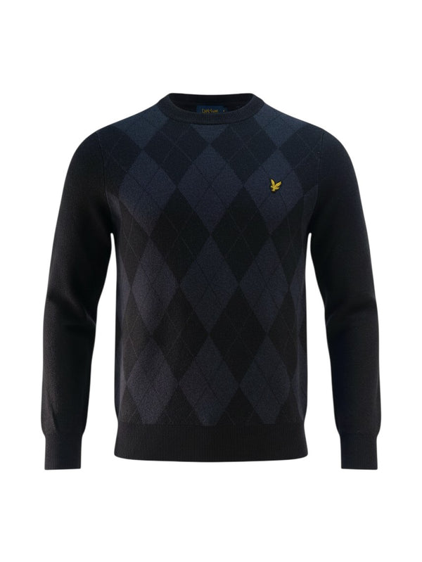 Lyle & Scott trui bleu foncé pour homme