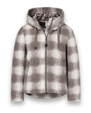 District DIS26H011 Jas Taupe/Off White - voorzijde