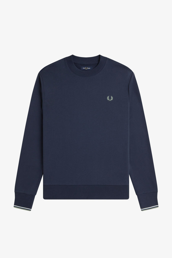 Fred Perry - Sweater Met Kleine Rits - Blauw