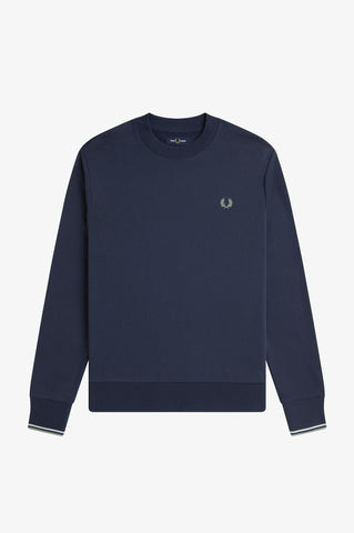 Fred Perry - Sweater Met Kleine Rits - Blauw