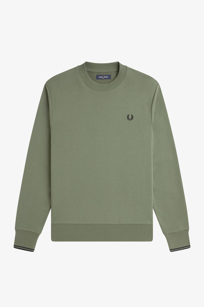Fred Perry - Sweater Met Kleine Rits - Kaki