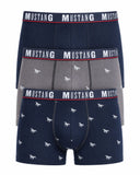 Mustang - 3 pack - Boxershorts - Blauw/Grijs