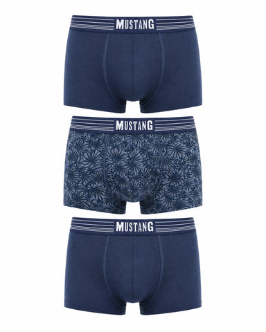 Mustang - 3 pack - Boxershorts - Print/Navy