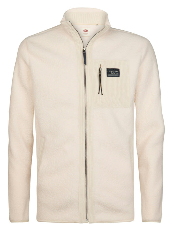 Petrol - Cardigan - Wit