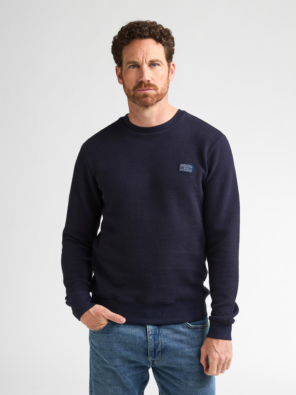 Petrol pull bleu foncé pour homme – 2