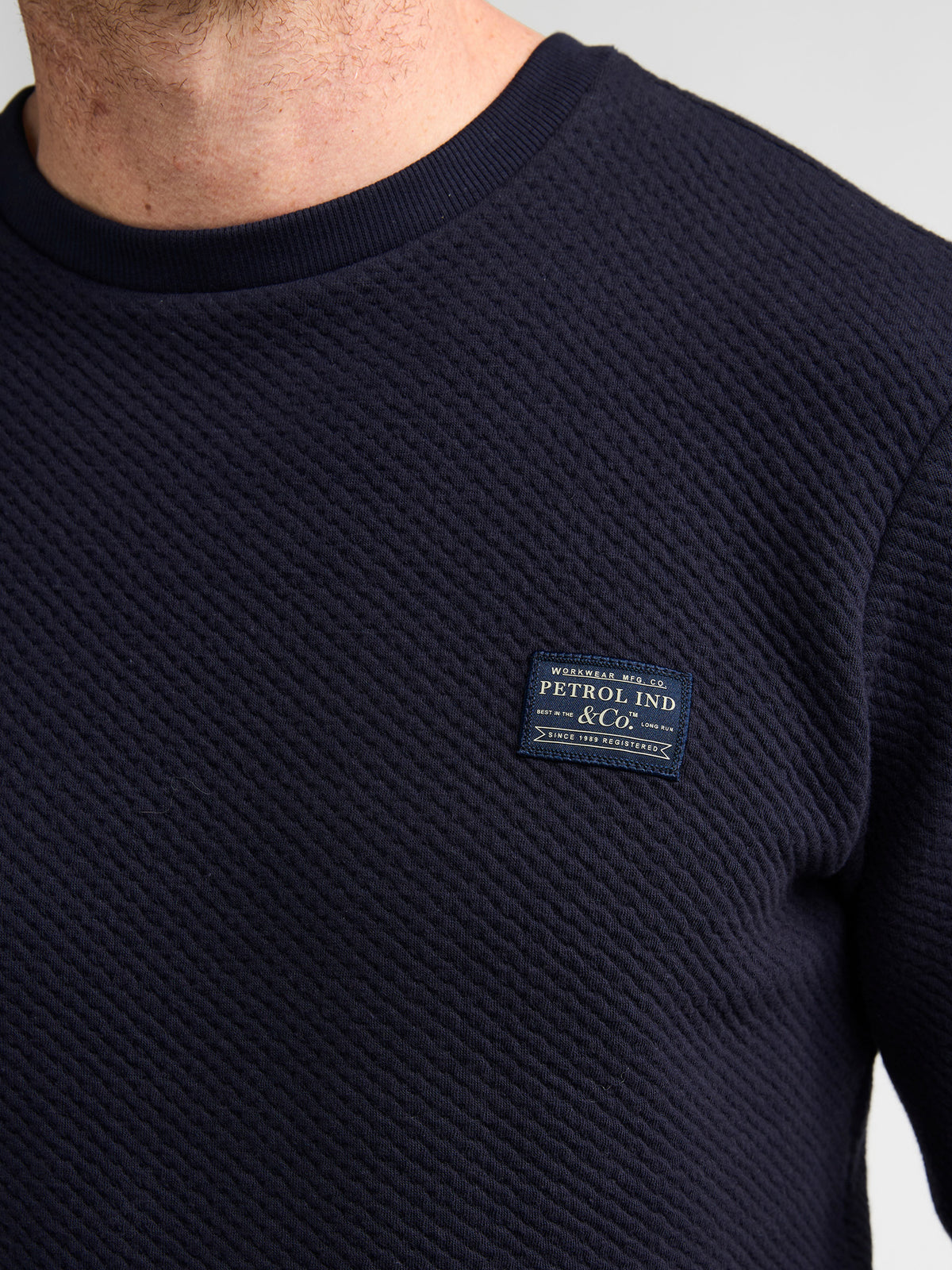 Petrol pull bleu foncé pour homme – 6