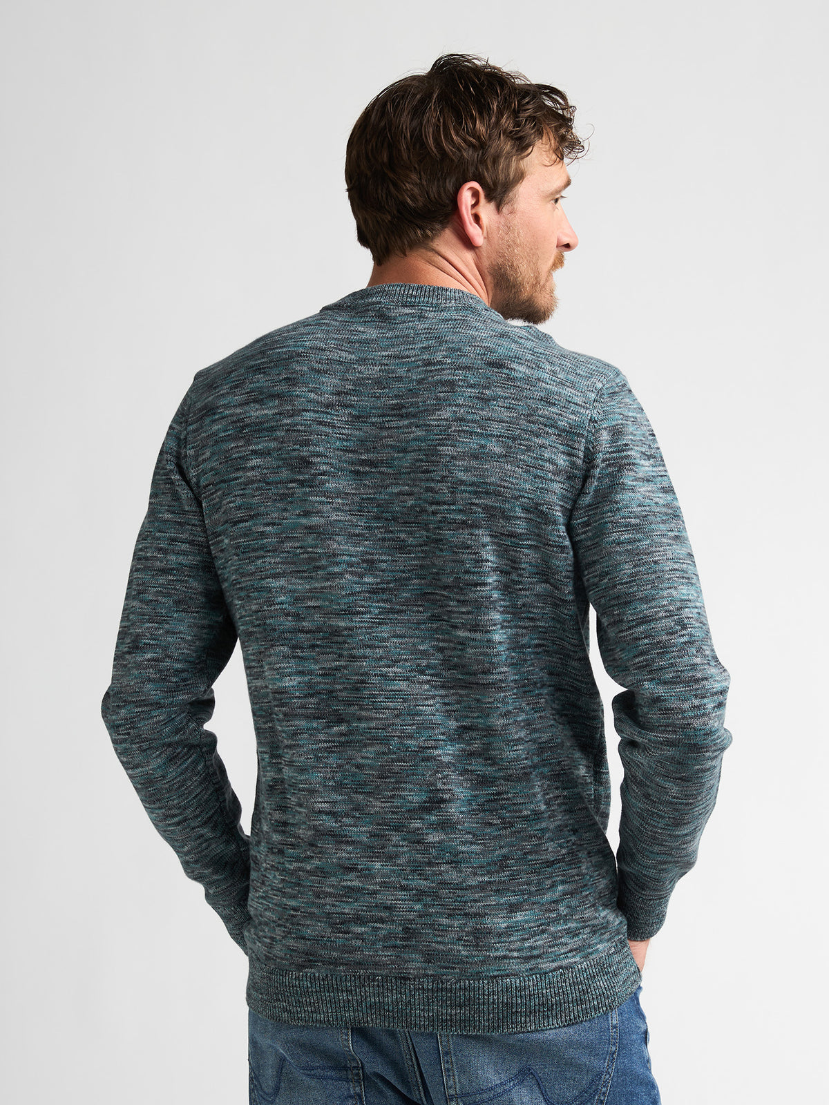 Petrol pull vert pour homme – 4