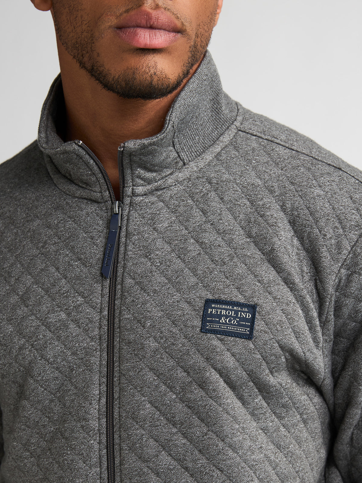 Petrol cardigan grijs voor heren – 6