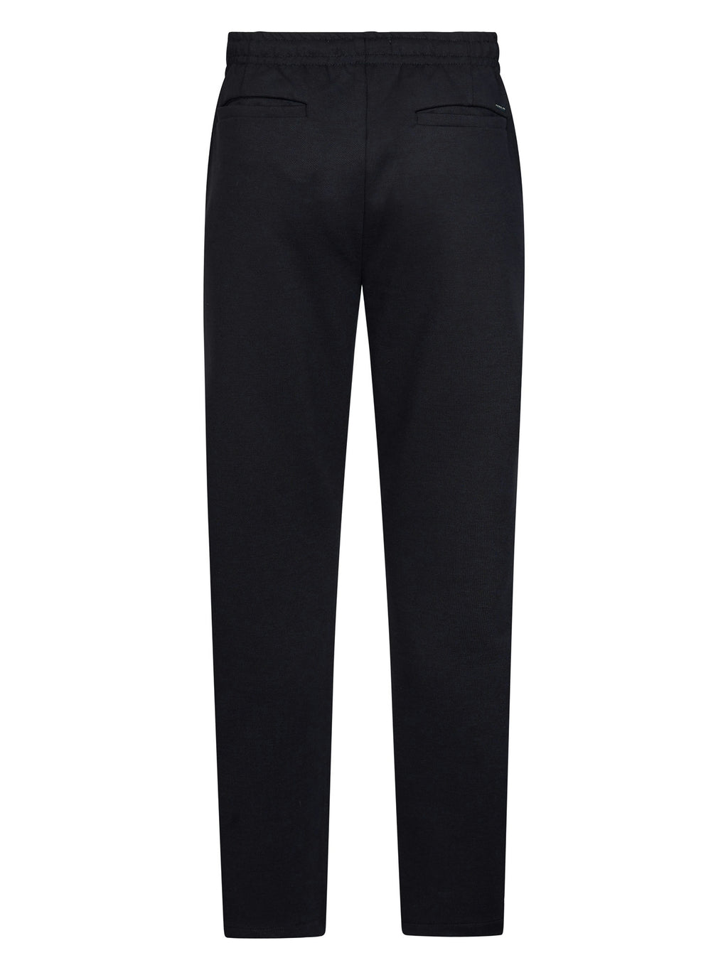 Petrol broek donkerblauw met elastische taille en trekkoord voor heren