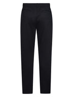 Petrol broek donkerblauw met elastische taille en trekkoord voor heren