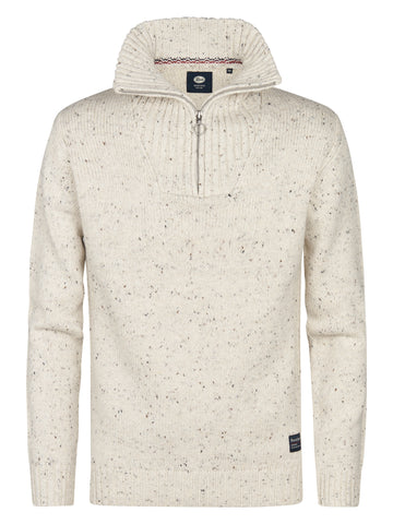 Petrol - Trui - Beige