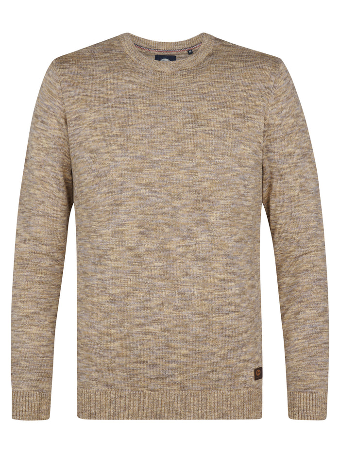 Petrol - Trui Ronde Hals - Beige