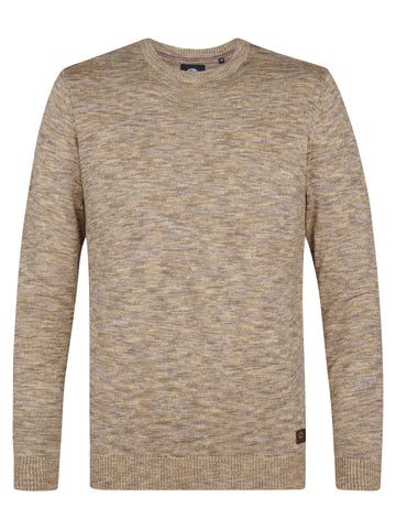 Petrol - Trui Ronde Hals - Beige