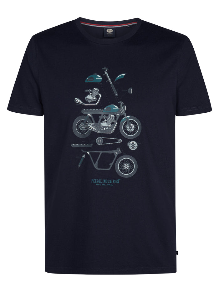 Petrol - T-Shirt - Donkerblauw
