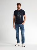 Petrol - T-Shirt - Donkerblauw
