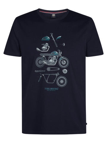Petrol - T-Shirt - Donkerblauw