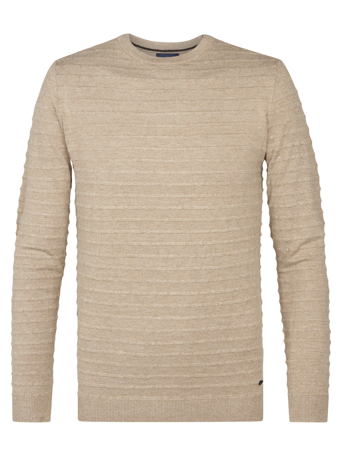 Petrol - Trui - Beige
