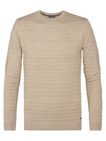 Petrol - Trui - Beige