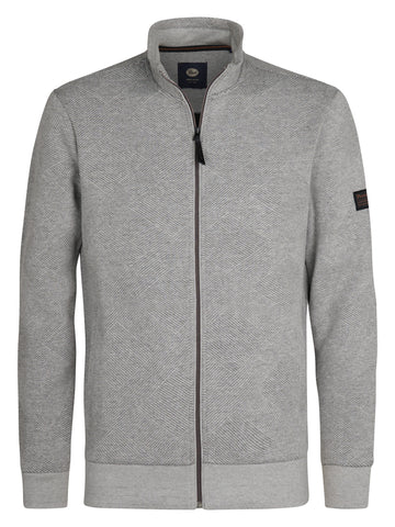 Petrol - Cardigan - Lichtgrijs