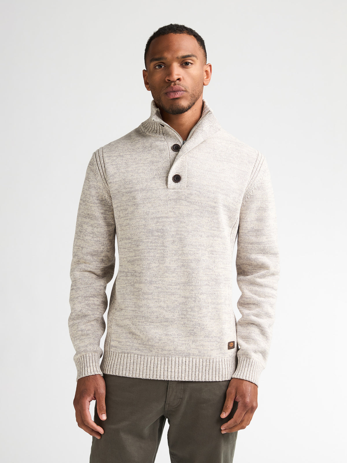 Petrol pull gris clair pour homme – 8