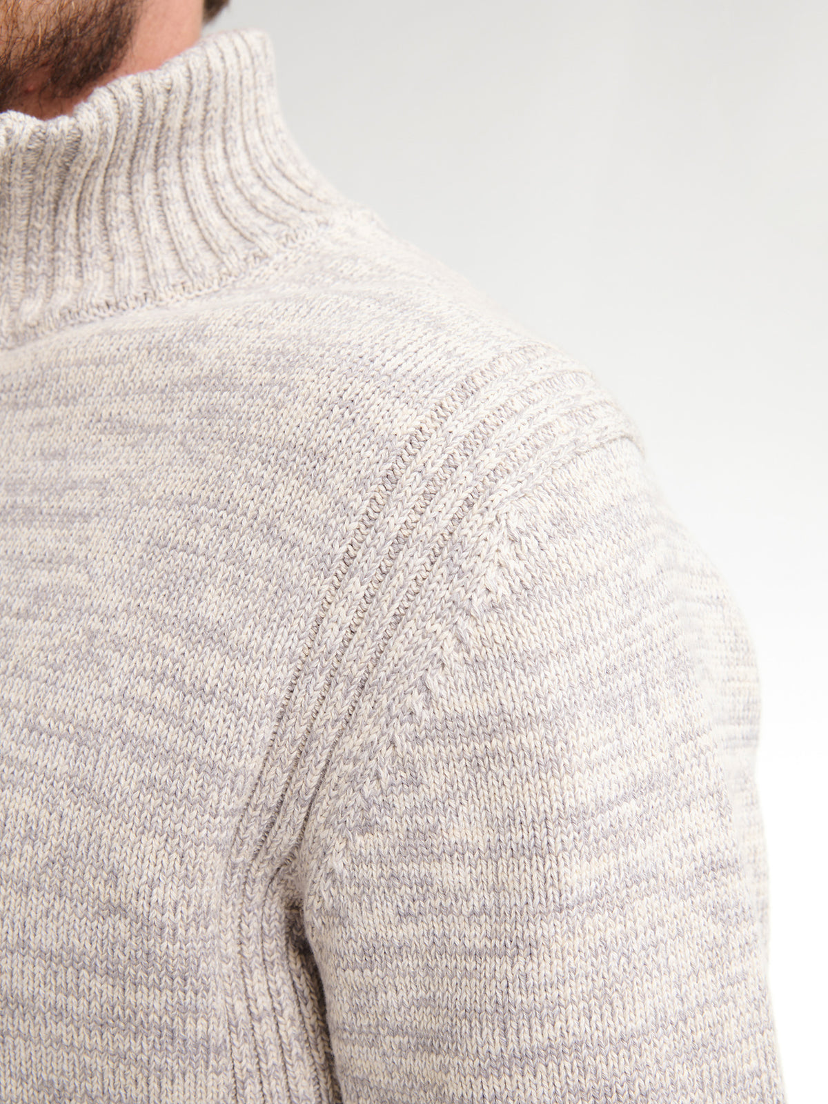 Petrol pull gris clair pour homme – 13