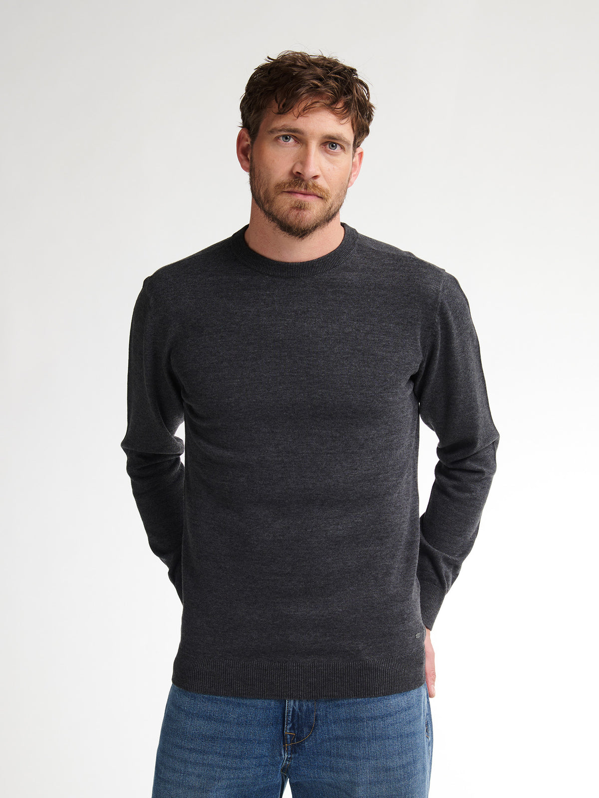 Petrol pull gris foncé pour homme – 2