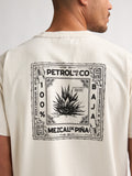 Petrol - T-Shirt - Beige