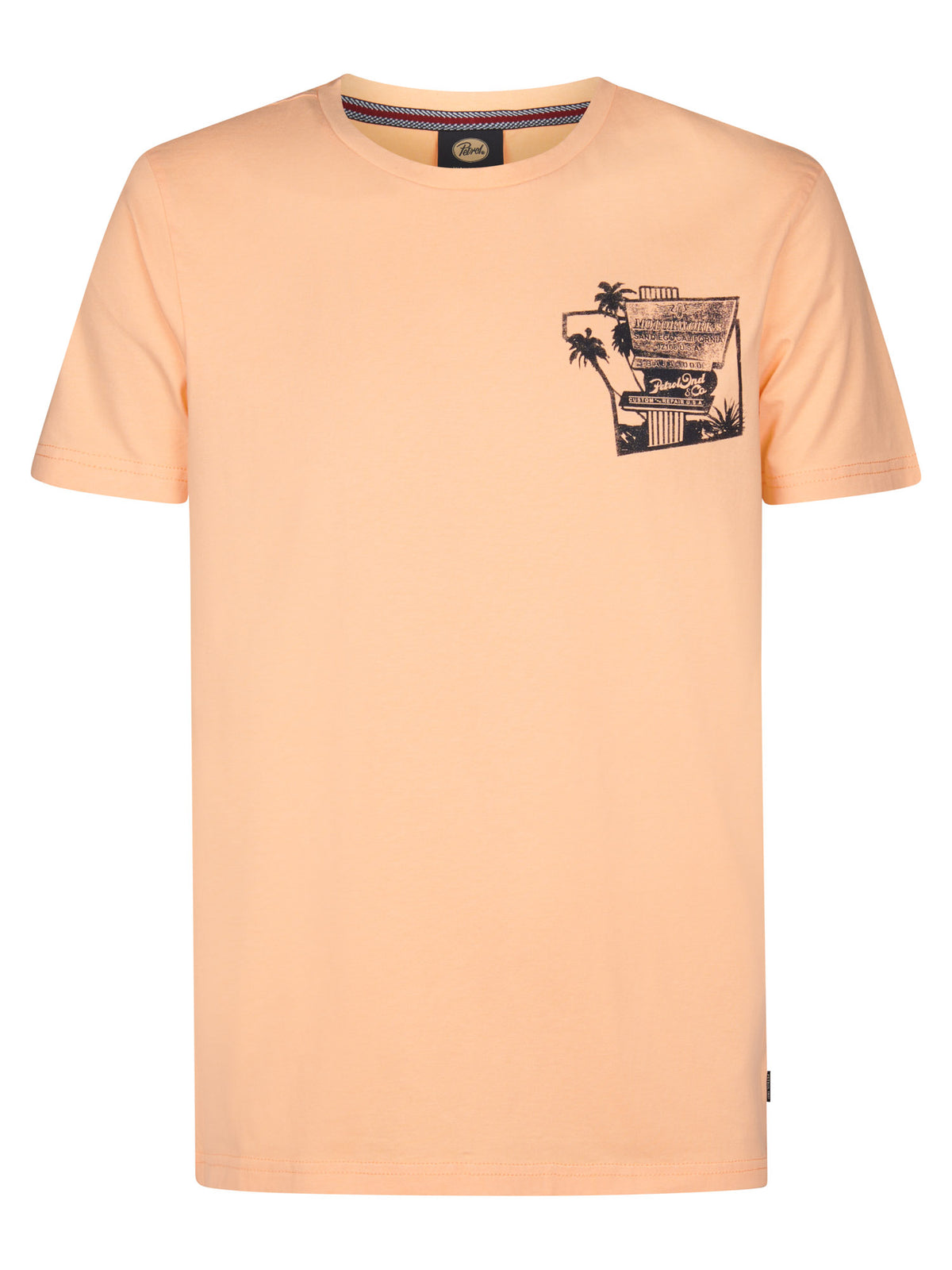 Petrol t-shirt orange pour homme