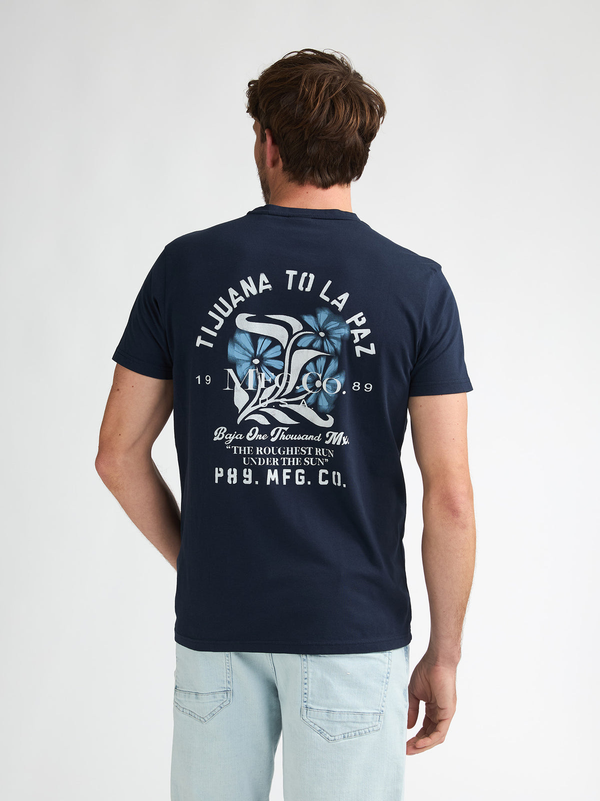 Petrol t-shirt bleu foncé pour homme – 4