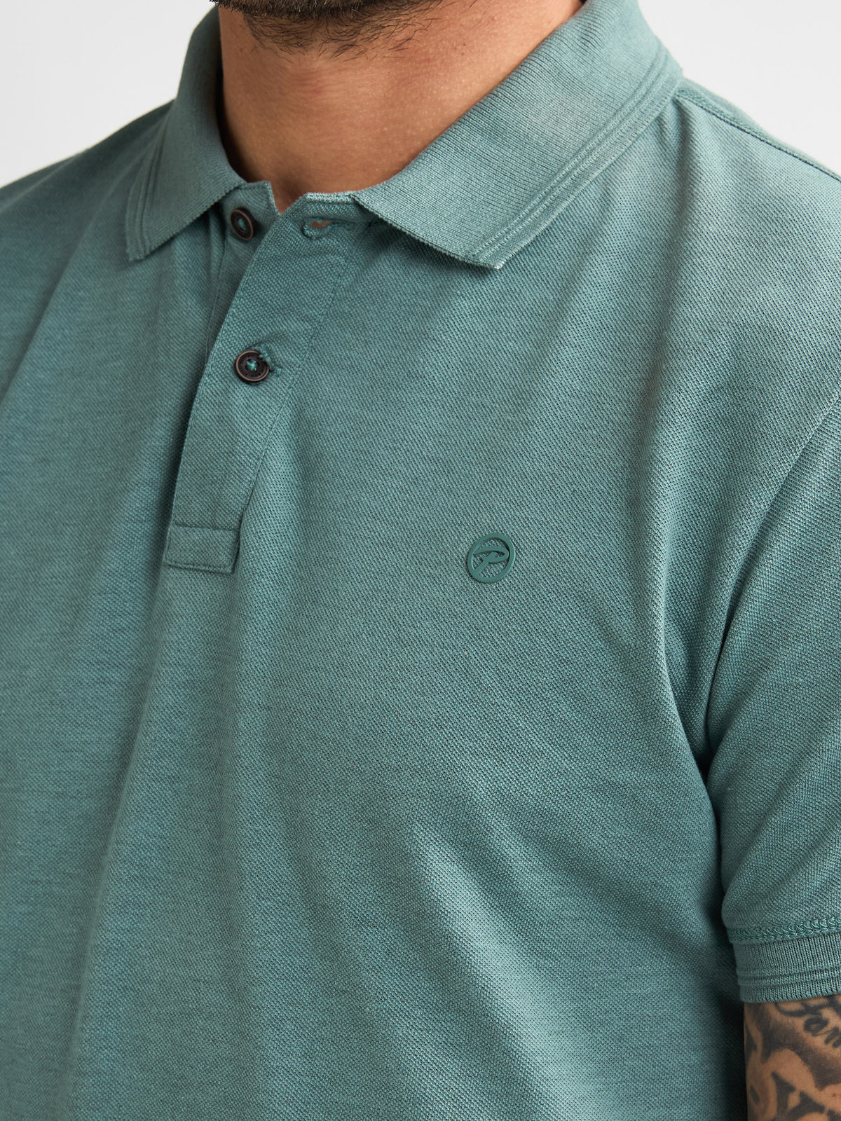 Petrol polo vert pour homme – 5