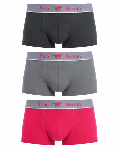 Mustang - 3 pack - Boxershorts - Zwart/Grijs/Rood