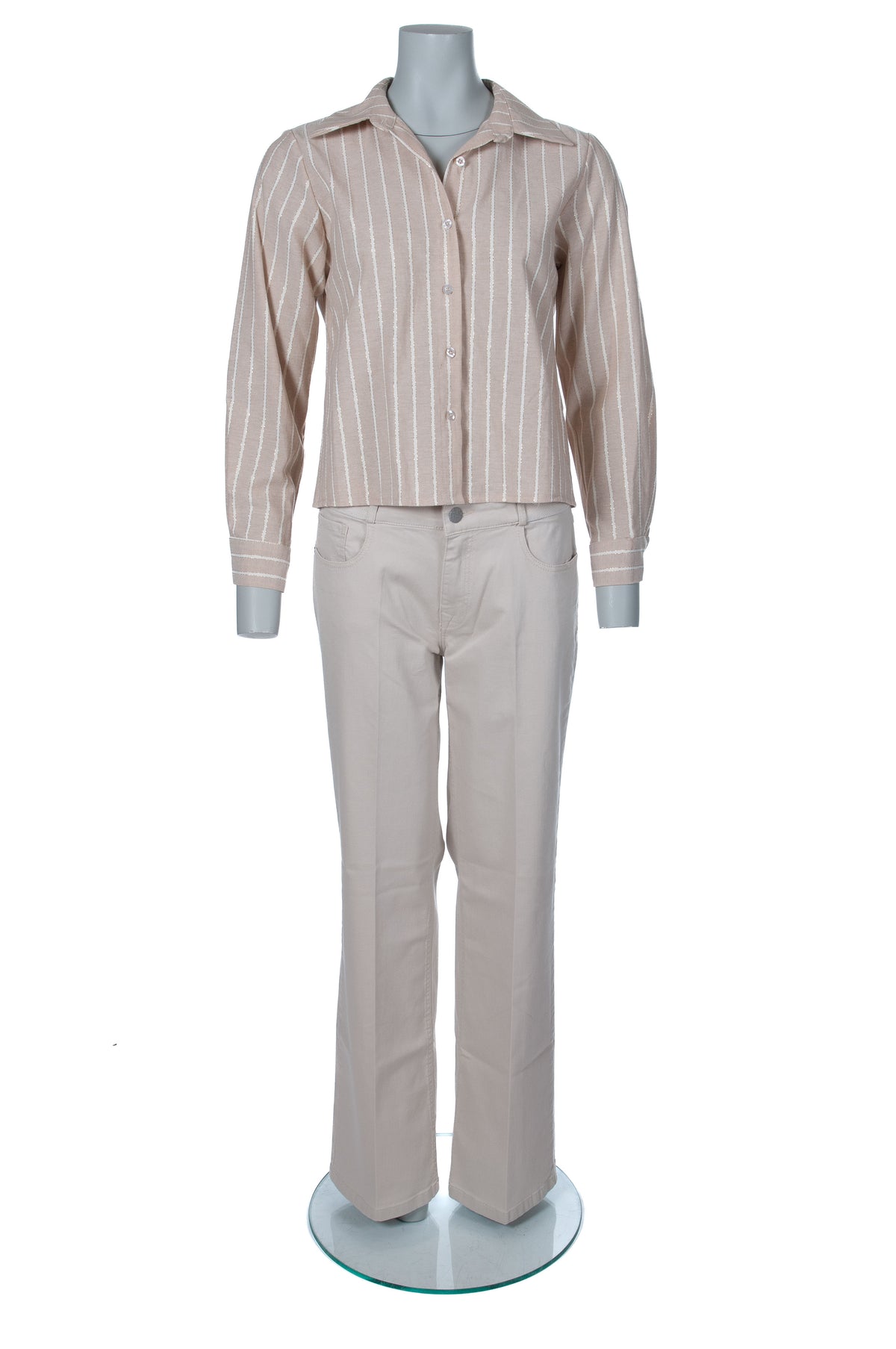 Victoria blouse beige pour femme