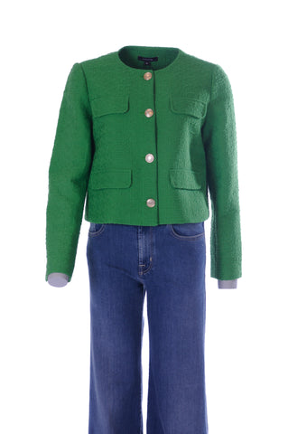 Comma - Blazer - Groen