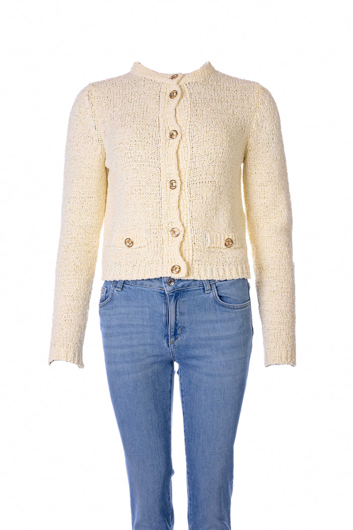 TWINSET - CARDIGAN - GEEL