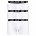 19V69 Italia boxershorts 3-pack wit met logotailleband voor heren