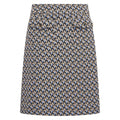 HV Society rok donkerblauw met grafisch jacquardmotief voor dames