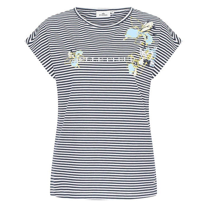 Hv Society - Tops - Navy-White