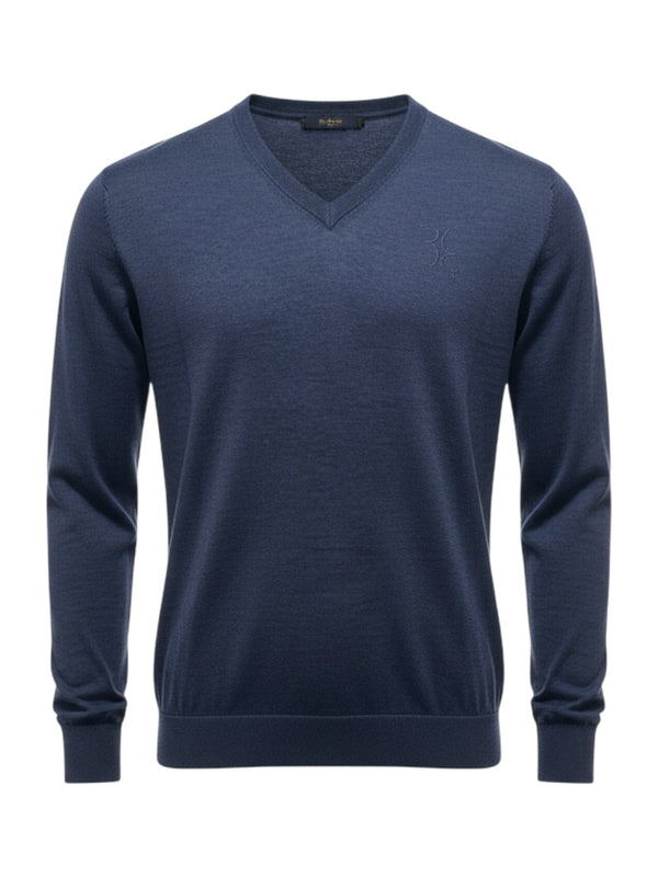 Billionaire pull bleu pour homme