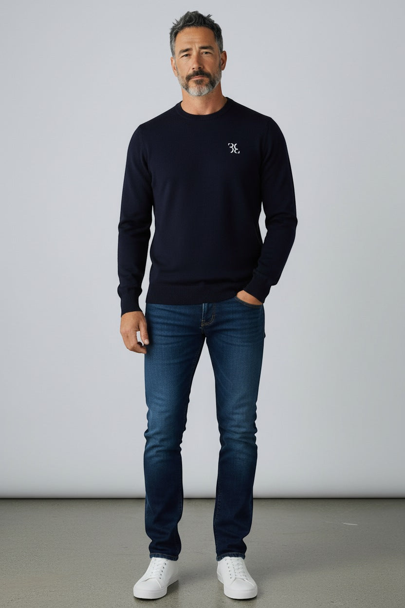 Billionaire trui donker blauw voor heren – 2