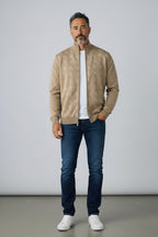 Billionaire vest beige met rits en ingebreid logomotief voor heren