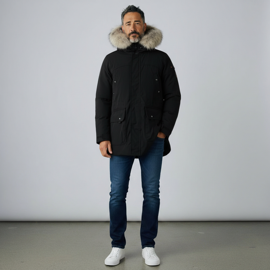 Peuterey jas winter zwart pour hangend – 2