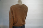 Princess pull beige à col V et strass scintillants pour femme