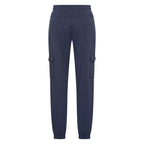HV Society broek donkerblauw met trekkoord, cargozakken en enkelboorden voor dames