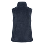 HV Society bodywarmer donkerblauw in teddy fleece met ritszakken voor dames