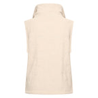 HV Society bodywarmer ecru met reliëfpatroon en teddy voering voor dames