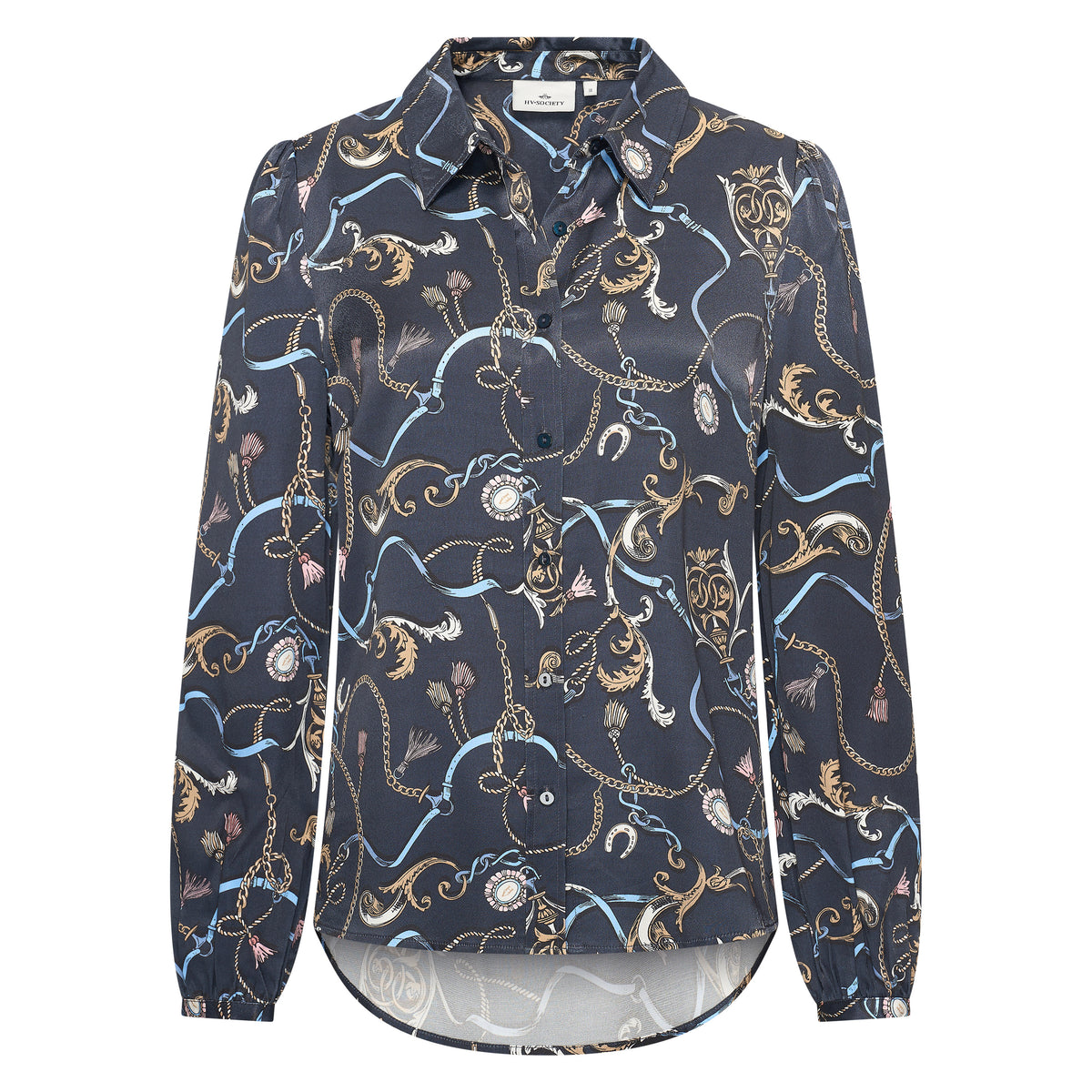 HV Society blouse donkerblauw voor dames – 3