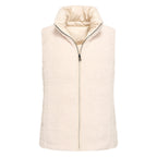 HV Society bodywarmer ecru omkeerbaar met gewatteerde en teddyzijde voor dames