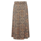 HV Society rok camel met grafische print en elastische taille voor dames