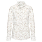 HV Society blouse wit met beige kettingprint en knoopsluiting voor dames