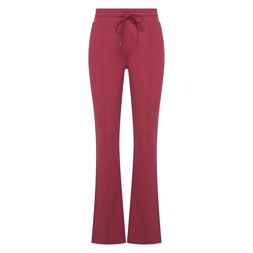 HV Society broek bordeaux met trekkoord en uitlopende pijpen voor dames